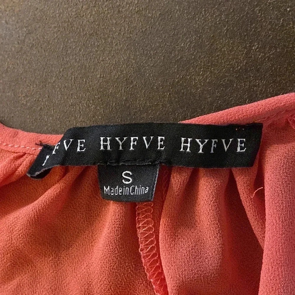 Hyfve blouse size Small, coral oversized long sleeve - Picture 9 of 9